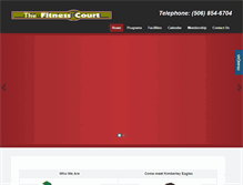 Tablet Screenshot of fitnesscourt.ca